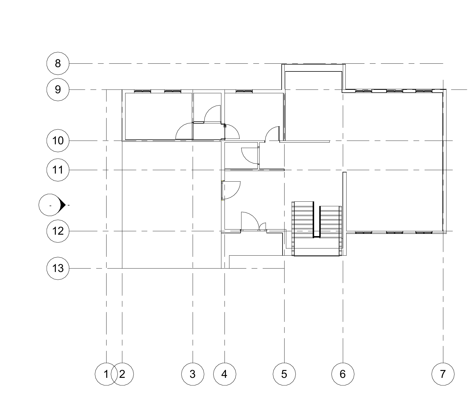 Crisp Level 1 schematic floor plan for the Terrace Gallery Residence